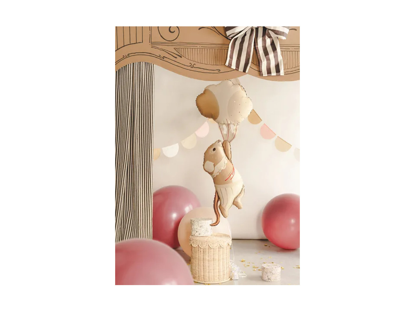 Balon foliowy Myszka z balonami 44x104cm FB408 PartyDeco